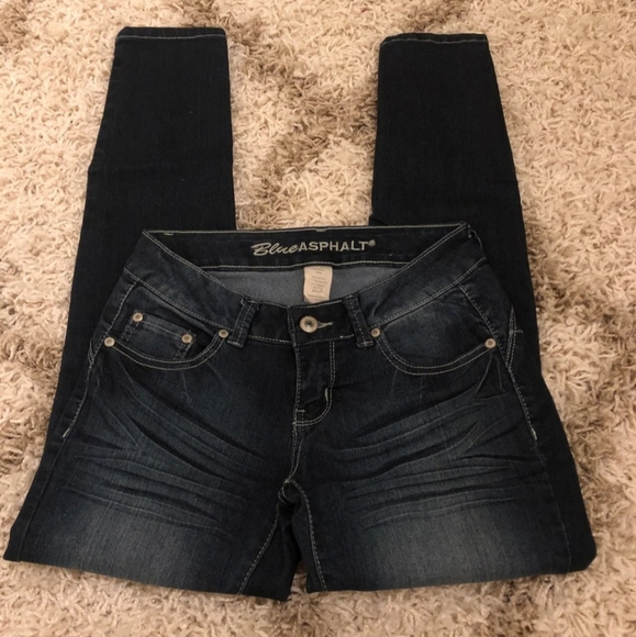NWOT Blue Asphalt Skinny Jeans Sz 3S - Picture 2 of 3